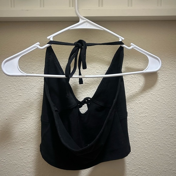 Garage Black Sleeveless Halter Top - Picture 2 of 3